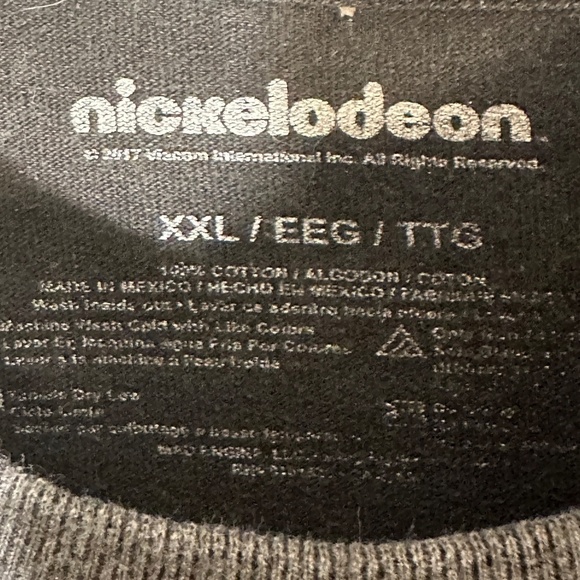 Nickelodeon 90's Nick Toons Black Short Sleeve T Shirt Tee - Picture 5 of 7